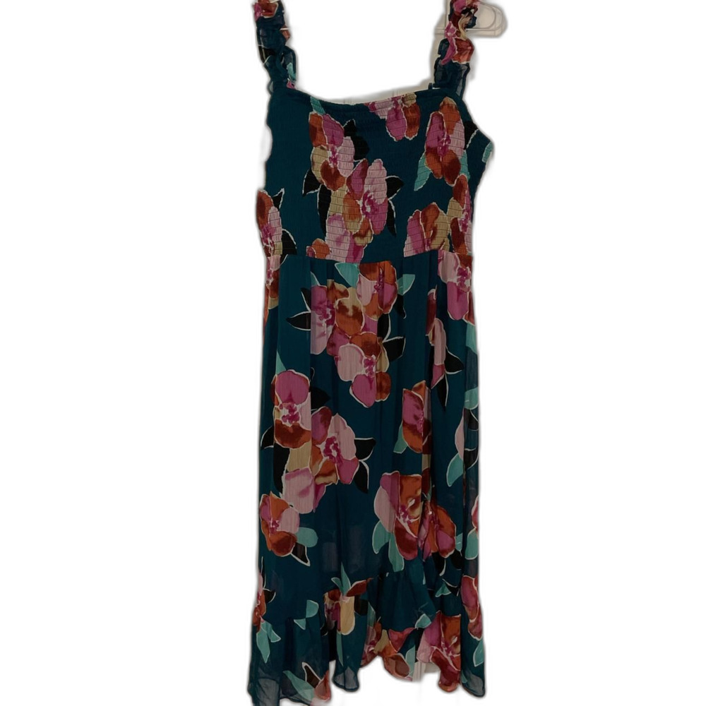 Maurices Women's teal and pink floral Dress
